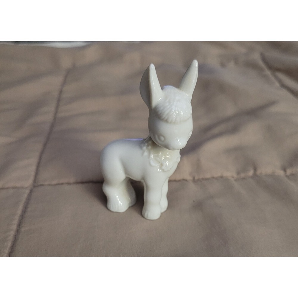 1980 Hallmark Mary Hamilton Donkey White Porcelain